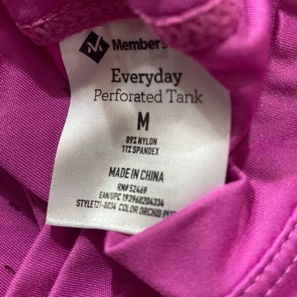 NWT Member's Mark Women's Everyday Perforated Tank Medium - Picture 4 of 4
